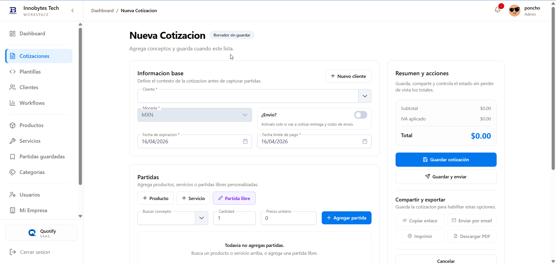 Cotiva - Vista 3 de la aplicación
